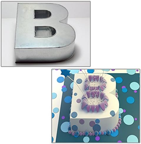 14” Alphabet Shape Cake Tin Mould Pan - Name The Cake – A to Z All Letters (B)