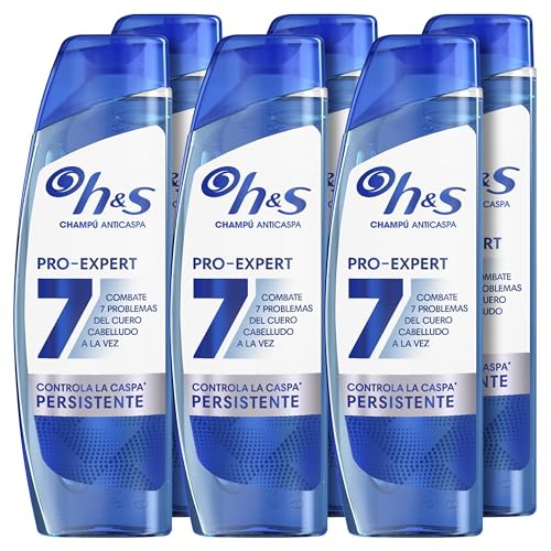 H&S Champú Anticaspa Pro-Expert 7 Controla la Caspa Persistente 300ml. Combate 7 Problemas del Cuero Cabelludo para Protección Completa