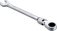 Vista 22 de KATUR Juego de llaves de trinquete de 0.866 in con cabezal giratorio flexible, llave combinada de trinquete, herramienta métrica de acero al cromo