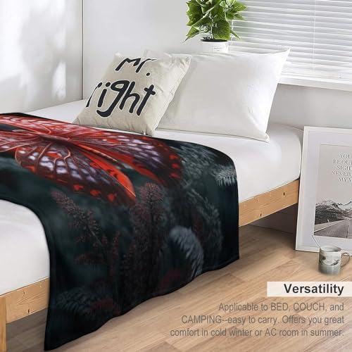 Couverture de balcon et camping flannel imprimé papillon - 7
