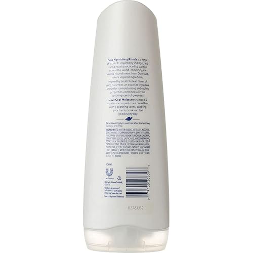 Miniatura 2 de Dove Nourishing Secrets - Acondicionador, paquete de 1 unidad Cool Moisture de 12.0 onzas líquidas