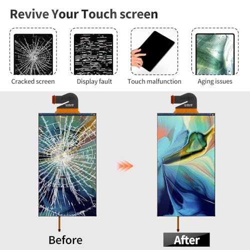 Nintendo Switch Lite スクリーン交換キット Nintendo Switch Lite LCD 交換用 Switch Lite ディスプレイ修理用 ブラック (タッチデジタイザーなし)