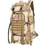 Mochila táctica militar de camuflaje 45L para hombres y mujeres, camuflaje de gran...
