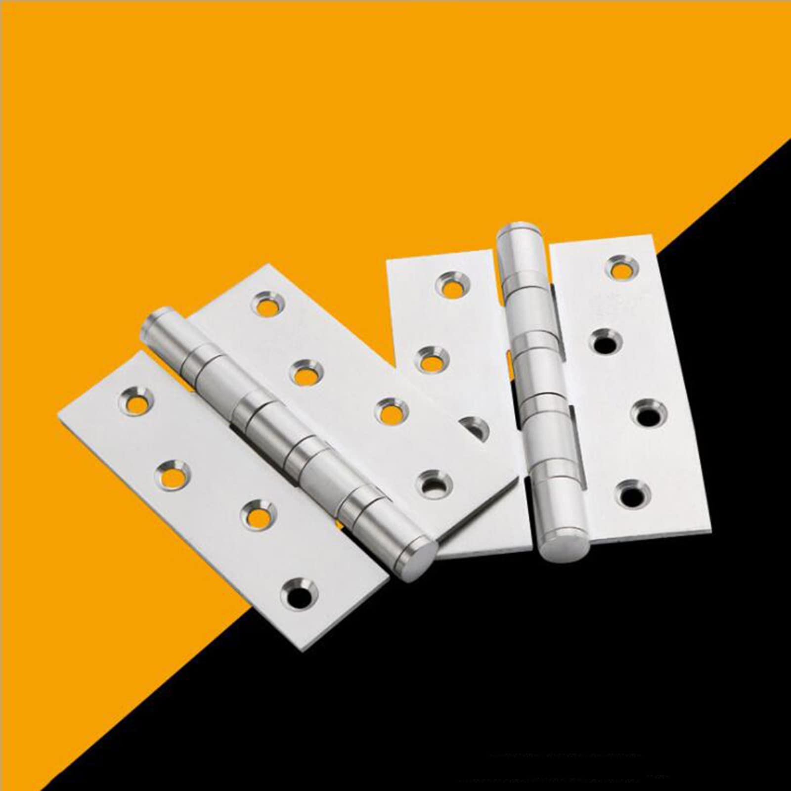 Bisagra para Muebles, bisagras a Tope Plegables de Acero Inoxidable con rodamiento de Bolas de 100 mm (4 Pulgadas) para herrajes para Muebles del hogar, bisagra para Puerta, Paquete de 4