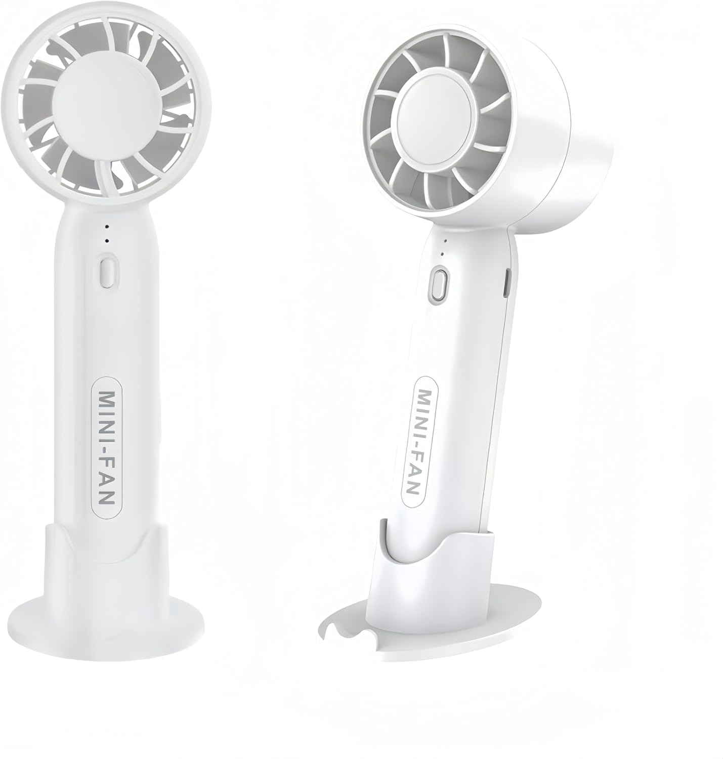 coku T-10 Handheld Mini Fan, Portable USB Rechargeable Fan With Base - 3 Speed Powerful & Quiet Personal Cooling Blower for Travel/Makeup/Outdoor, Cute Gifts for Women, Girl, Men (White)-image-41