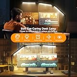 AILBTON LED Desk Lamp with Clip,Multi-Angle Flexible 4 Sections 3 Light Sources Office Desk Lamp,4 Color Temperatures and 5 Brightness Levels,Night Eye Care Table Lamp - Image 2