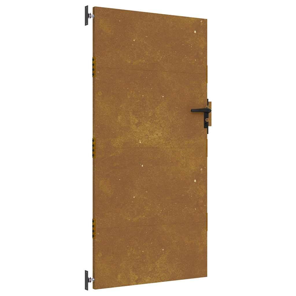 vidaXL Puerta de jardín acero corten 85x175 cm