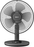 PHILIPS CX1030/01 – Tischventilator mit Flügeln, Durchmesser 35 cm, automatisch, oszillierend, 3 Geschwindigkeitsstufen, Schwarz