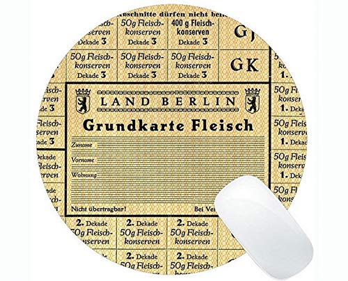 YENDOSTEEN Runde Mausunterlage Anti-Rutsch, Abonnement-Lizenz-Themen Personalisierte Rechteck-Gaming-Runde Mauspads