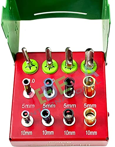 Implant Bone Collector Kit Self Bond Grind 12 Pcs Instrument Set Implantology with Stoppers by MEDESA