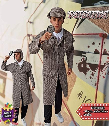 Costumizate! Disfraz de Detective Adulto Especial para Fiestas de Disfraces y Carnaval...