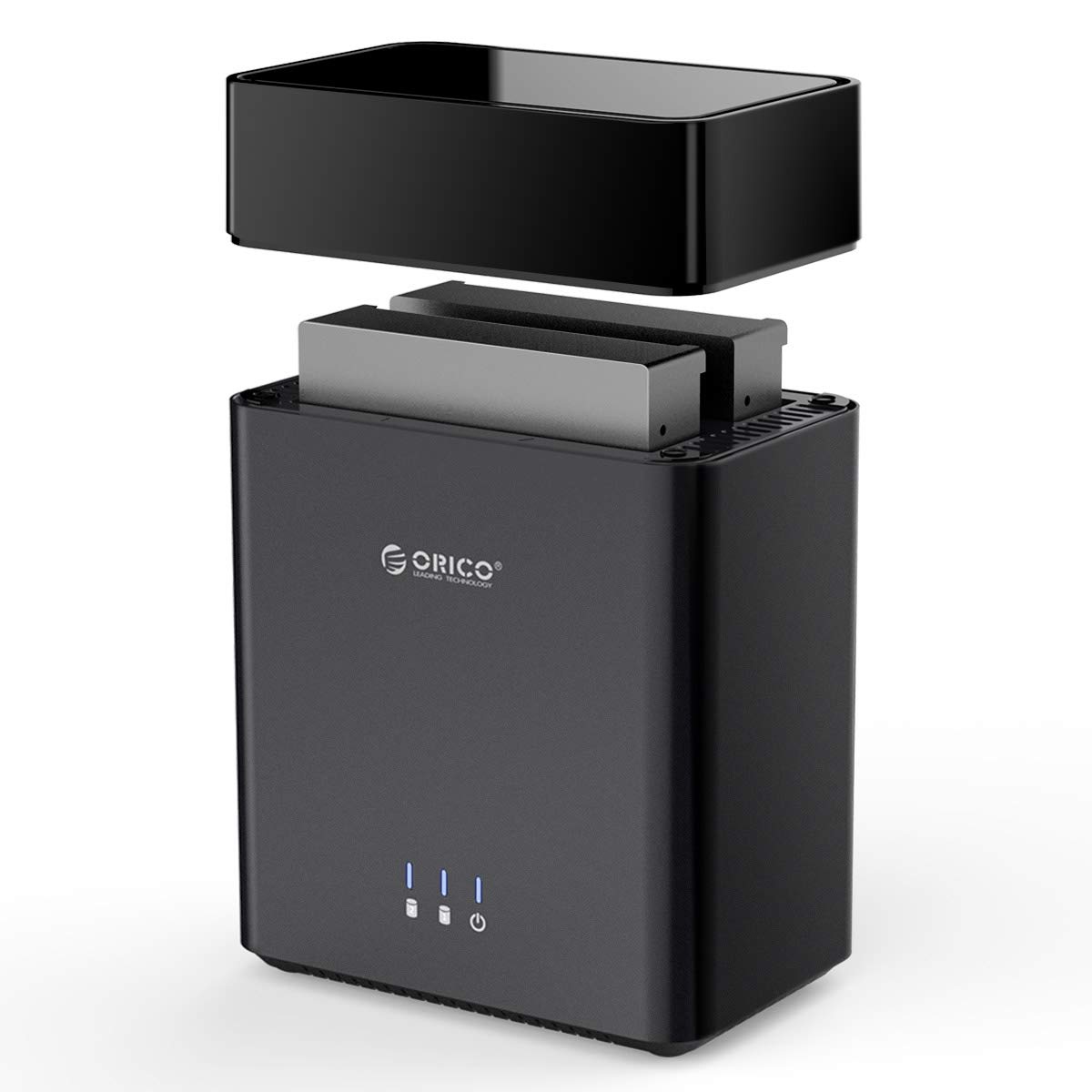 rock san専用 ORICO 2Bay Hard Drive Enclosure Type-C to SATA 3.5inch Enclosure