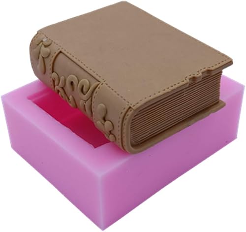 Nuevo Diseño de Libro Molde de Jabón de Silicona Molde de Vela Moldes de Silicona 3D para Hacer Jabón, Pastel, Chocolate y Manualidades