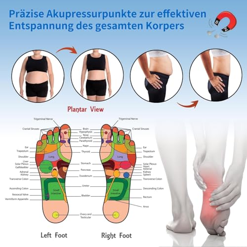 Akupressur Einlagen, Magnetische Einlegesohlen, Magnetische Schuheinlagen Akupunktur, Schuheinlagen Orthopädische für Männer Und Frauen, Reflexologie Akupressur Einlagen