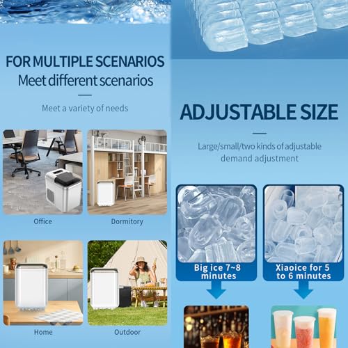 Máquina de Hielo Compacta de Mostrador 12 kg/día miniatura 6