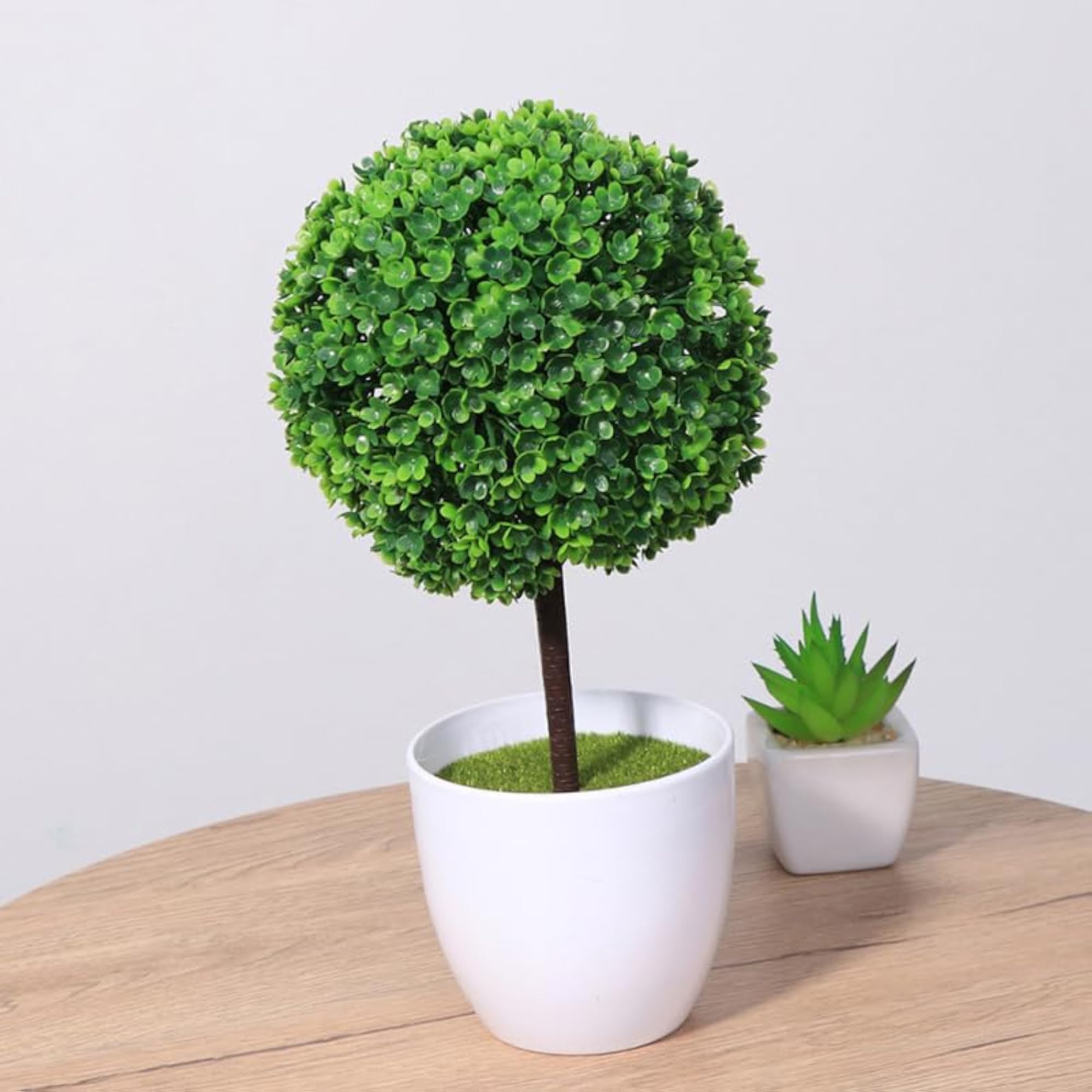 Artificial Boxwood Topiary Trees Set of 3