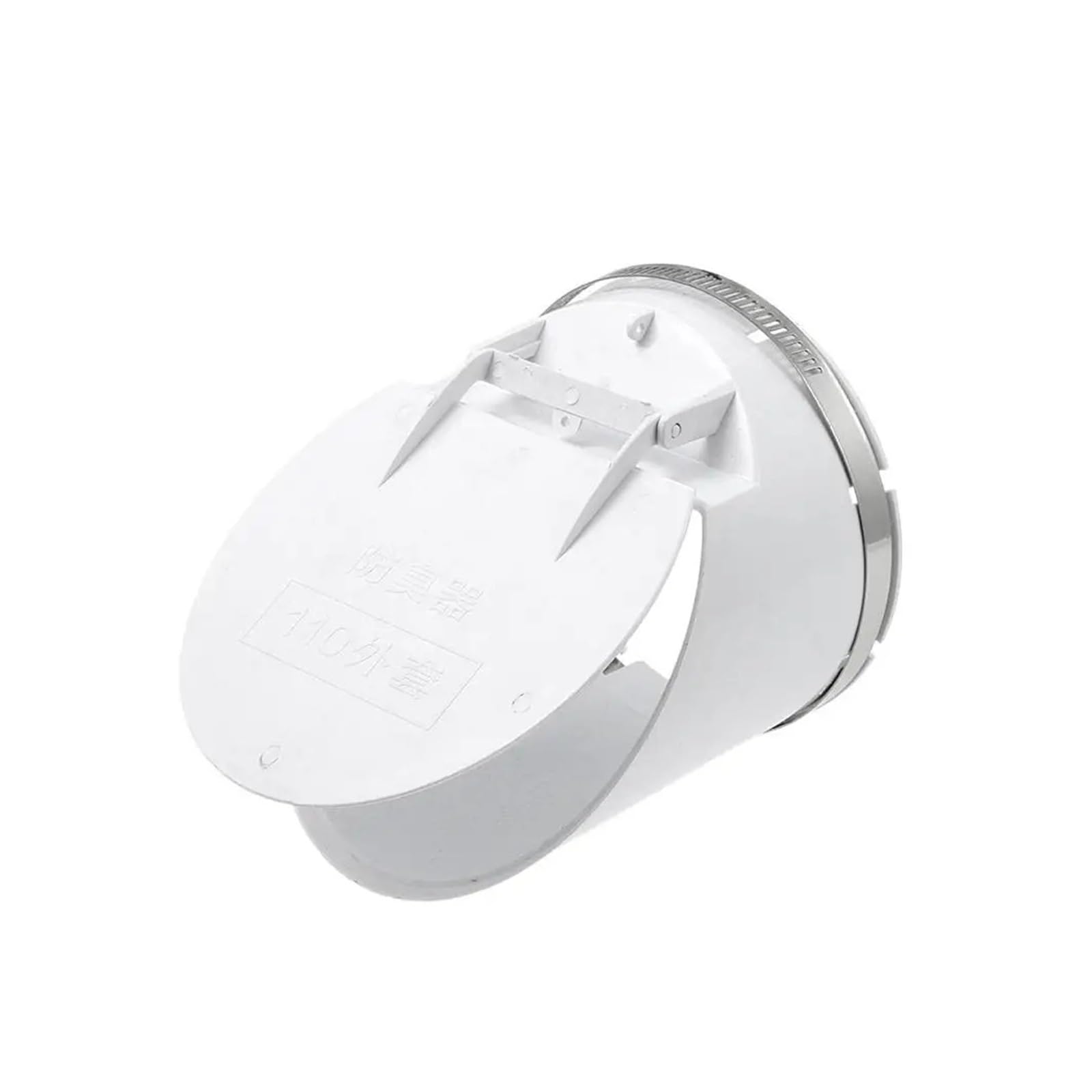 PVC Drainage Pipe Check Valve Anti Odor Drainage Pipe Floor Drains 50-160mm Multifunctional Rain Cap White Roof Cover(-160)