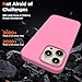 COFFKER Designed for iPhone 14 Pro Max Case, Liquid Silicone Case [2X Screen Protectors], Shockproof Slim Thin Protective Phone Case with Soft Anti-Scratch Microfiber Lining, 6.7 inch, Tender Pink