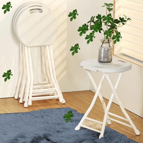Tabouret de bar pliable portable idéal pour optimiser l'espace en petit dortoir et studio