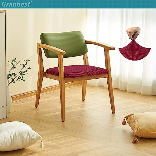 Granbest Jacquard Dining Chair Seat Covers Set of 4 - Image 2