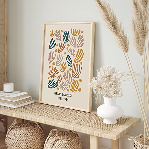 Image of Habseligkeit Retro Room Decor, Matisse Abstract Wall Art Prints, Minimalist Boho Bedroom Decor for Girs Unframed,11x14in, Set of 6