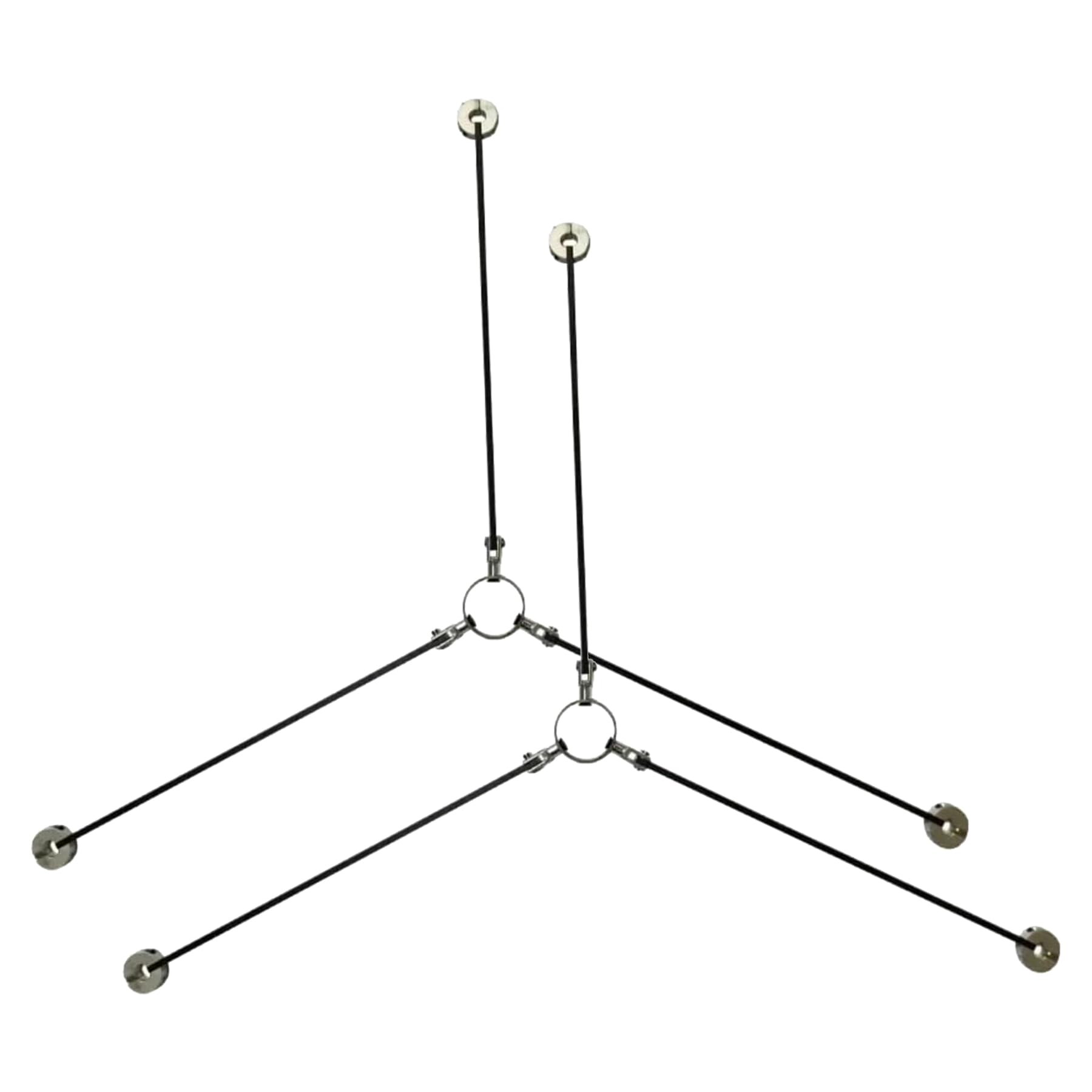 2 Pack Foldable Tripod Stabilizer Floor Guide, Total Station Level Theodolite Camera Survey Tripod Stabilizer 15.7