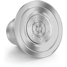 Big Cup Stainless Steel Reusable Coffee Capsule Compatible with LOR Barista LM8012, BENFUCHEN Metal Refillable Coffee Pod Compatible With Lor-Coffee Machine