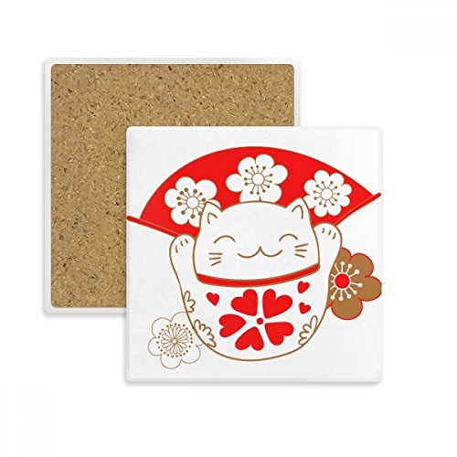 Coaster en pierre absorbant fleurs de cerisier du Japon