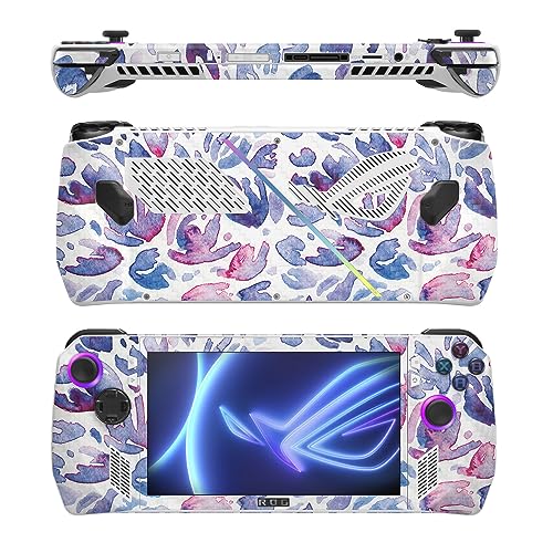 Image of MightySkins Carbon Fiber Skin Compatible with Asus ROG Ally - Blue Petals | Protective, Durable Textured Carbon Fiber Finish | Easy to Apply