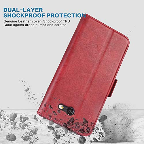 Coque Samsung Galaxy J7 2017 finition premium rouge haute densité - 5