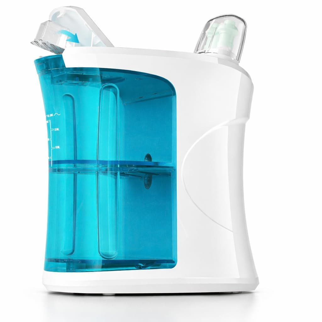 ColMed - Dual Powered Nasal Irrigation System, Jal Neti Pot for Nasal Rinse & Sinus Care , Self-Cleaning and Automatic Waste Collection Machine , Sinus Rinse for Various Nasal Symptoms Relief , Nose Cleaner Machine-image-24