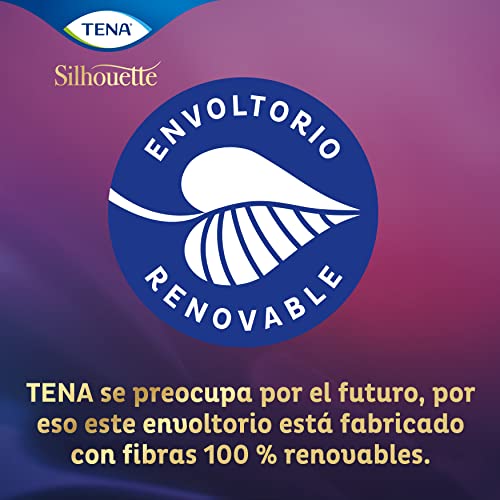 TENA Silhouette Noir Mini x18 - Compresas discretas para Mujer- Protector para Ropa Interior Negra - Incontinencia y Pérdidas de Orina Leves - Negro - imagen 3