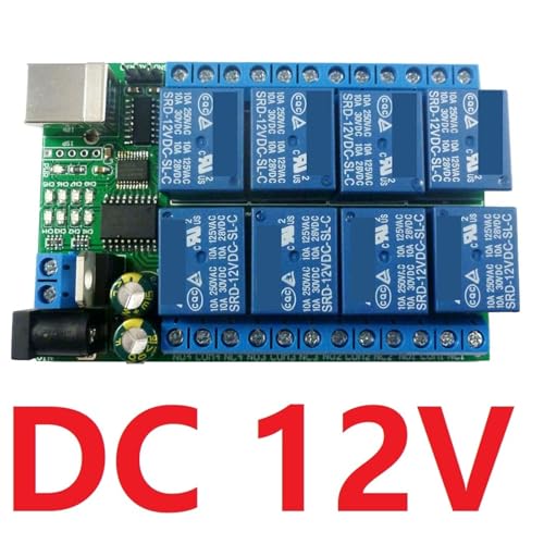 Module de commande relais USB RS232 8 canaux 12V haute stabilité