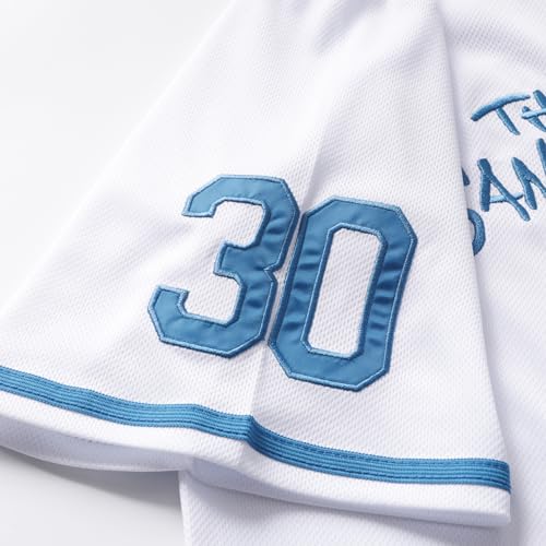 The Sandlot Benny Jersey Camiseta de Béisbol para Hombre The Jet Rodriguez #30 Camiseta Retro de los 90s con Costuras miniatura 7