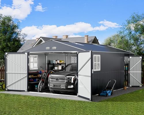 Metal Garage Shed 13x20x​​8.5
