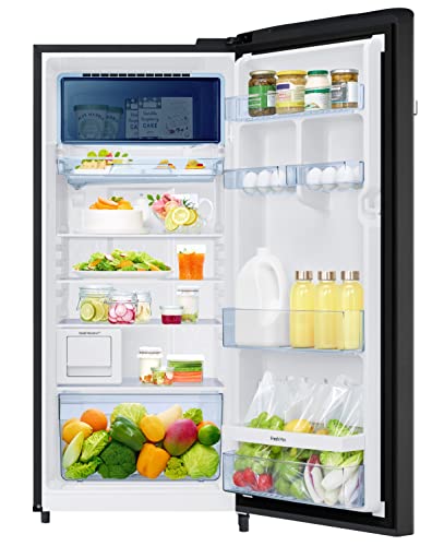 Image of Samsung 209L 3 Star Inverter Direct-Cool Single Door Digi-Touch Curd Maestro Refrigerator Appliance (RR23C2J33BX /HL,Luxe Black)
