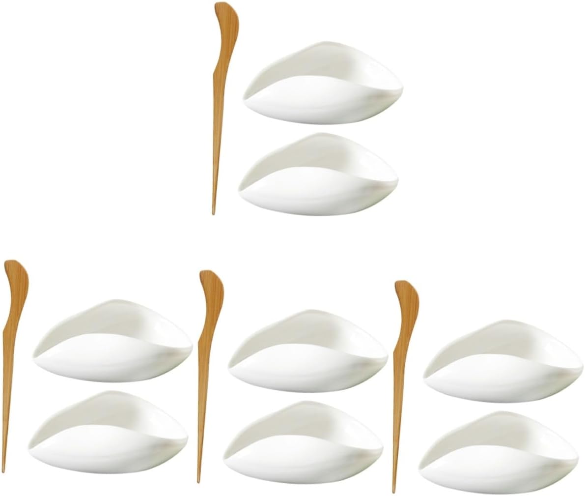 Garneck 4sets Tea Leaf Scoop and Storage Dish Matcha and Coffee Bean Display Accessories Convenient and Stylish Kitchen Utensil for Tea