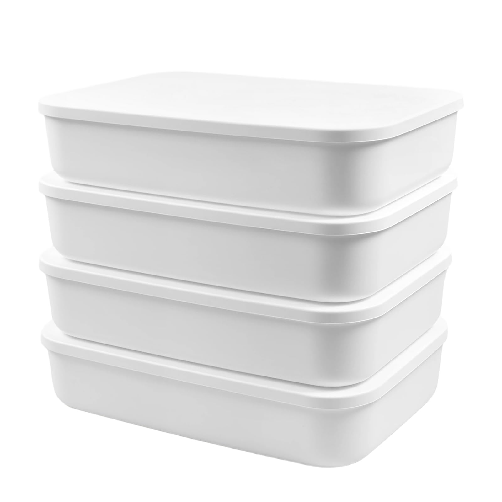 Boîtes de rangement gain de place 7 L pour trier le maquillage et les papiers, lot de 4
