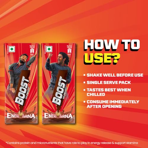 Image of Boost Milkshake | NUTRIENTS* FOR ENERGY - STAMINA | 180 ml