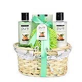 Gift Baskets- Christmas Gift Ideas - #1 Spa Basket For Women & Men! Bath & Body Works Gift Basket Home Spa Set .Beauty Baskets make the best Holiday Gifts! (Spearmint Eucalyptus Aromatherapy Basket)