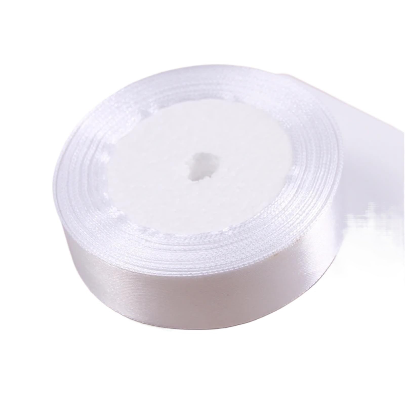Ruban en satin blanc rouleau tissu emballage cadeau loisirs