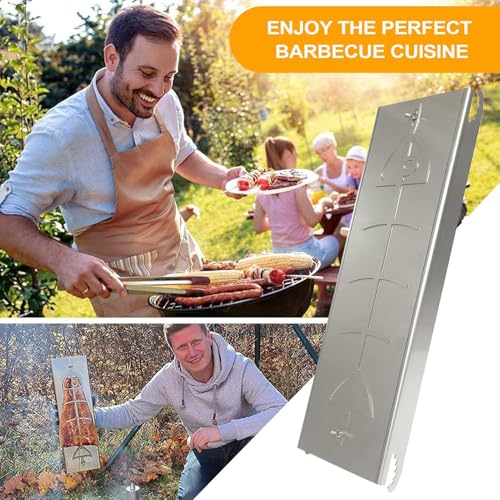 Support de grillade saumon avec bords lisses sécurisés pour cuisson extérieure - 5