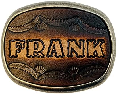 Leather Custom Made Name Belt Buckle - USA - Up to 6 Letters