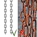 tooloflife Stainless Steel Jack Chain Durable Metal Hanging Small Steel Chain for DIY Craft Projects Home Storage Garden Hanging and Light Industrial Suspension (1.2mm 20m)