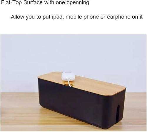 Miniatura 3 de Caja de organización de cables, organizador de rayas eléctricas, caja organizadora de cables, oculta y oculta las regletas de alimentación y cables