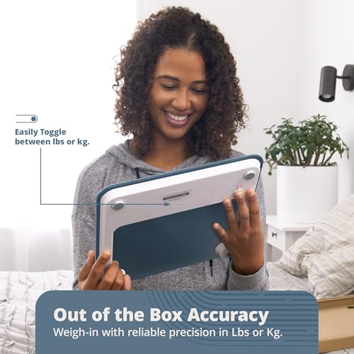 Image of Greater Goods AccuCheck Digital Bathroom Scale for Body Weight (Stone Blue)
