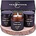 Wick & Windsor Scented Candle Gift Set – Soy Wax Candles with Wooden Wick – Candle Trio (Origins Collection)