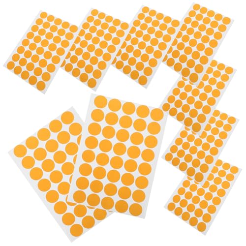 NUOBESTY 10枚 カラフルドットステッカー 自己粘着式 小型ラベル シール 類整理用 サークルタグ 収納 文書整理 家用品に