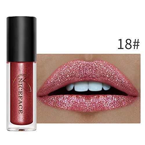 Preisvergleich Produktbild TOWAKM Lippenstift,Sexy Langlebiger Wasserdichter Flüssiger Lippenstift Lippenstift Kosmetisches Schönheits Make up
