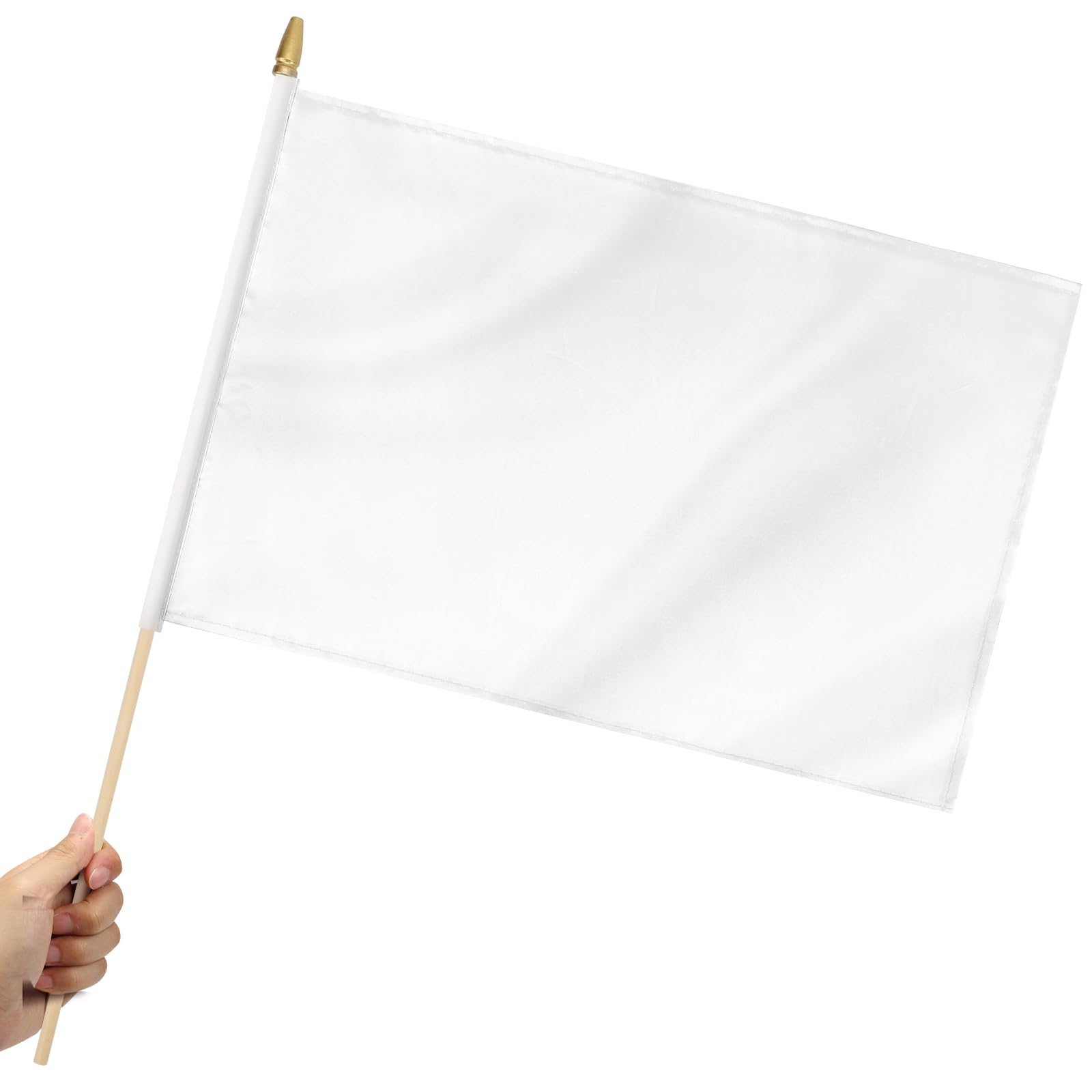 25 Stück Lettland Handflaggen – Kleine Fahnen (14x21 Cm) Mit 30 Cm Stab, 100D Polyester, Beidseitig Bedruckt, Für Partys, Veranstaltungen Und Dekoration